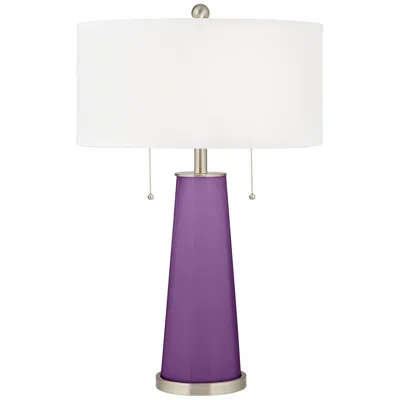 Color Plus Peggy 29 3/4" Passionate Purple Glass Table Lamp