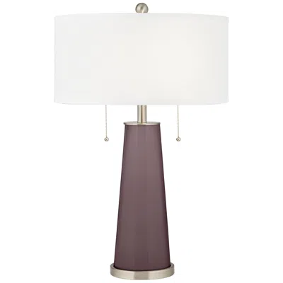 Color Plus Peggy 29 3/4" Poetry Plum Purple Glass Table Lamp