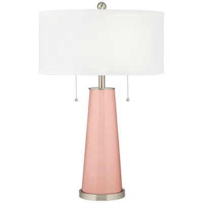 Color Plus Peggy 29 3/4" Rose Pink Glass Table Lamp