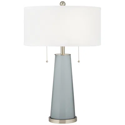 Color Plus Peggy 29 3/4" Uncertain Gray Glass Table Lamp