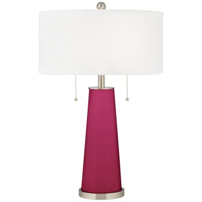 Color Plus Peggy 29 3/4" Vivacious Pink Glass Table Lamp