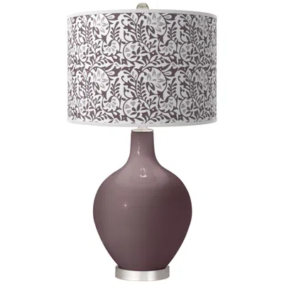 Color Plus Poetry Plum Gardenia Ovo Table Lamp