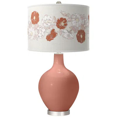 Color Plus Rojo Dust Rose Bouquet Ovo Table Lamp