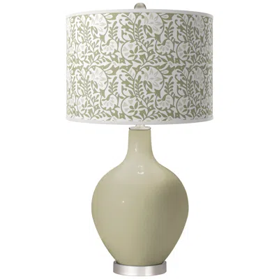 Color Plus Sage Gardenia Ovo Table Lamp