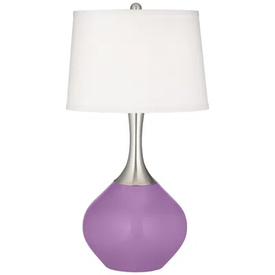 Color Plus Spencer 31" High African Violet Purple Table Lamp