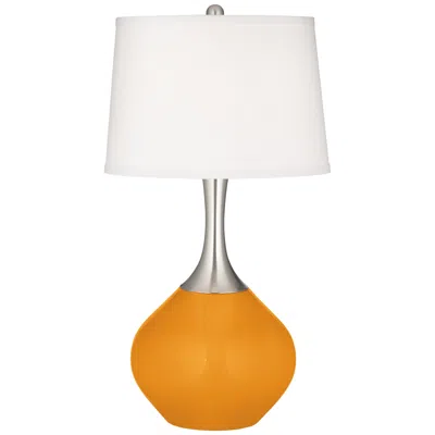 Color Plus Spencer 31" High Carnival Orange Table Lamp