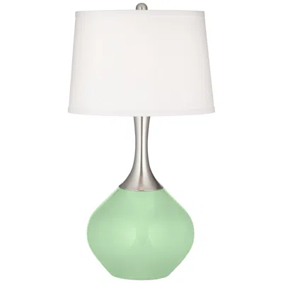 Color Plus Spencer 31" High Flower Stem Green Table Lamp