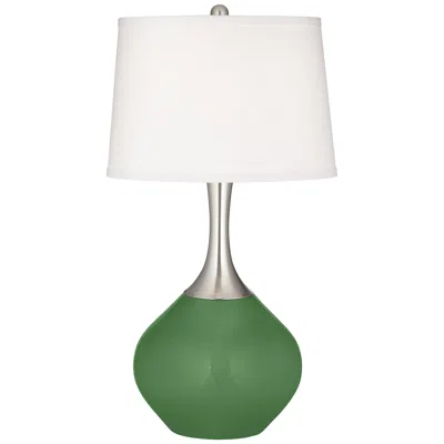 Color Plus Spencer 31" High Garden Grove Green Table Lamp