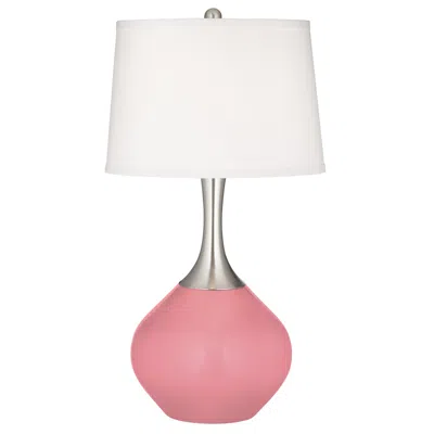 Color Plus Spencer 31" High Modern Glass Haute Pink Table Lamp
