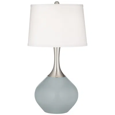 Color Plus Spencer 31" High Modern Glass Uncertain Gray Table Lamp