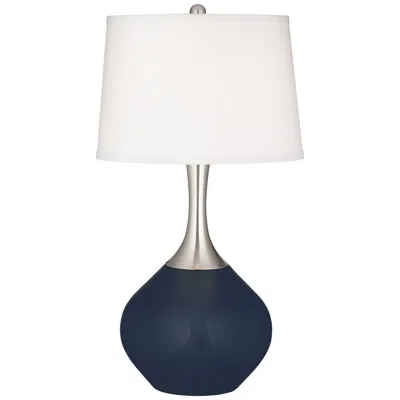 Color Plus Spencer 31" High Modern Naval Blue Table Lamp