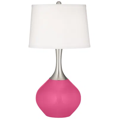 Color Plus Spencer 31" Modern Blossom Pink Table Lamp