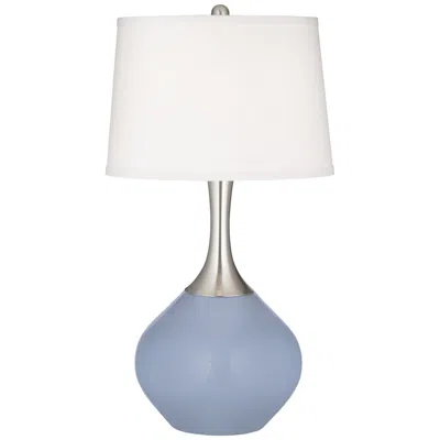 Color Plus Spencer 31" Modern Blue Sky Table Lamp