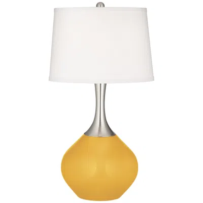 Color Plus Spencer 31" Modern Goldenrod Yellow Table Lamp