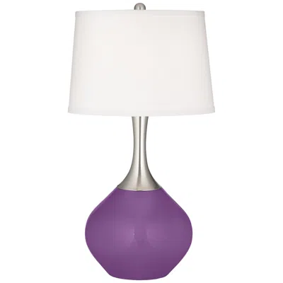 Color Plus Spencer 31" Modern Passionate Purple Table Lamp