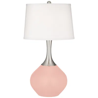 Color Plus Spencer 31" Modern Rose Pink Table Lamp