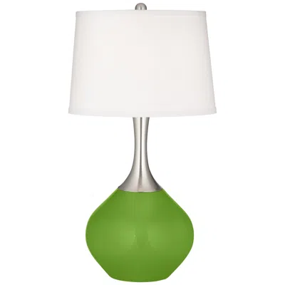 Color Plus Spencer 31" Modern Rosemary Green Table Lamp