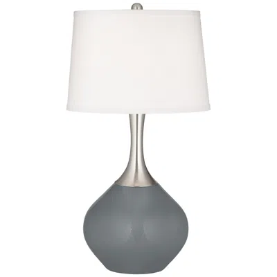 Color Plus Spencer 31" Modern Software Gray Table Lamp