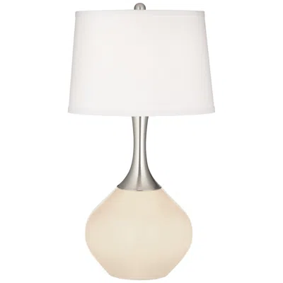 Color Plus Spencer 31" Modern Steamed Milk White Table Lamp