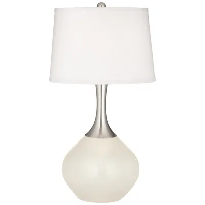 Color Plus Spencer 31" Modern West Highland White Table Lamp