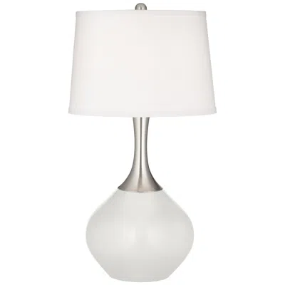 Color Plus Spencer 31" Modern Winter White Table Lamp