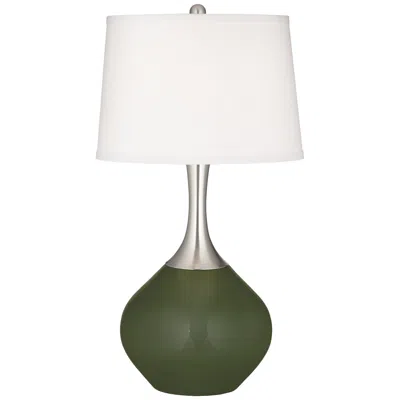 Color Plus Spencer 31" Secret Garden Green Table Lamp