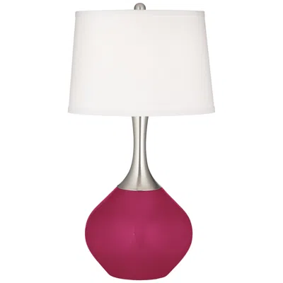 Color Plus Spencer 31" Vivacious Pink Modern Table Lamp