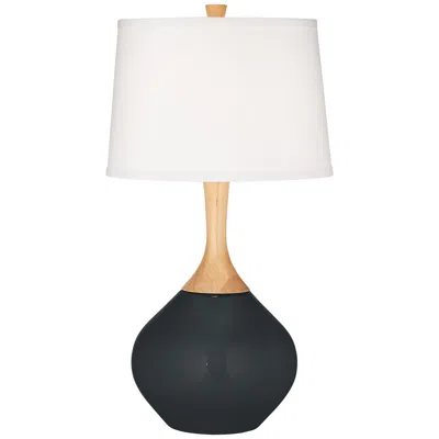 Color Plus Wexler 31" Modern Black Of Night Table Lamp