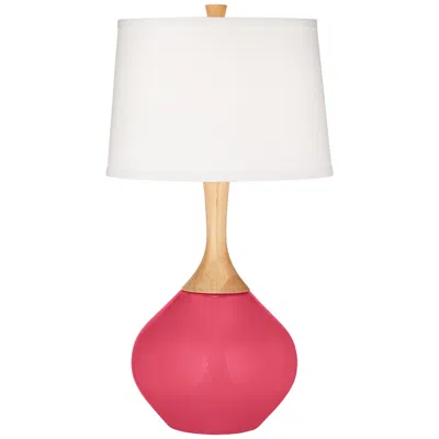 Color Plus Wexler 31" White Shade  Eros Pink Table Lamp