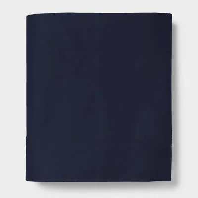 Color Sense 100% Cotton Ultra-light Flat Sheet In Navy