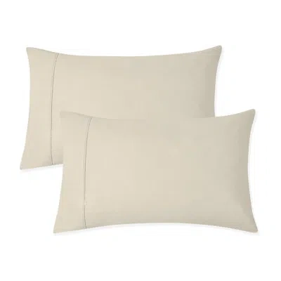 Color Sense 100% Cotton Ultra-light Pillowcases In Ivory