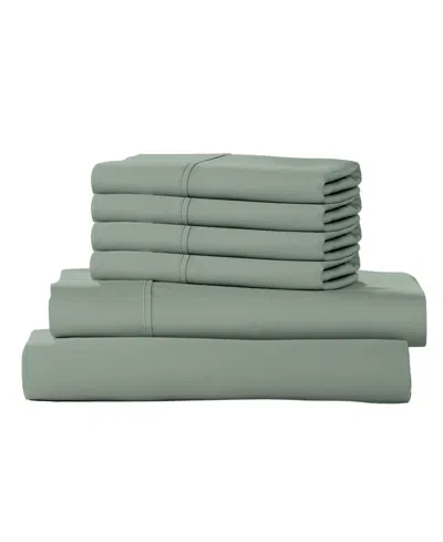 Color Sense 1200-thread Count Cotton Blend 6-piece Sheet Set, King