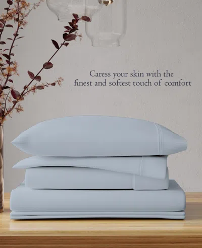 Color Sense 300 Thread Count 100% Cotton Sateen 4-pc. Sheet Set, King In Blue