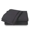 Color Sense 300 Thread Count 100% Cotton Sateen 4-pc. Sheet Set, King In Dark Gray