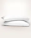 Color Sense 300 Thread Count 100% Cotton Sateen Pillowcase Set, King In White
