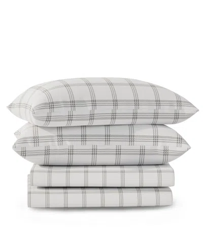 Color Sense Brushed Cool Crisp Printed Cotton 4-pc. Sheet Set, King