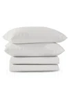 Color Sense Brushed Cool Crisp Solid Cotton 3-pc. Sheet Set, Twin Xl In White
