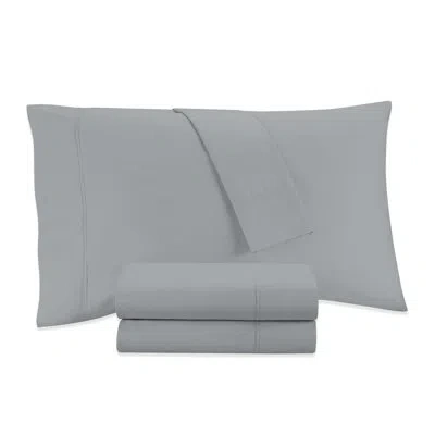 Color Sense Ultra-soft & Silky 800tc Rich Cotton-blend Wrinkle-resistant Sheet Set In Light Gray