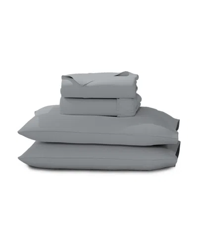 Color Sense Ultra-soft Microfiber 4-pc. Sheet Set, King In Gray