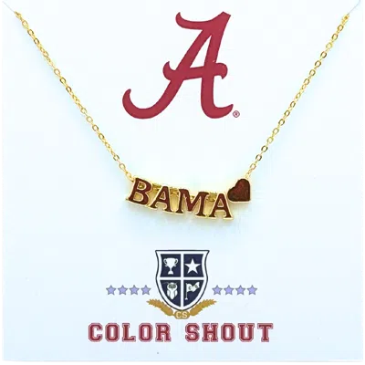 Color Shout Alabama Gold Heart Necklace