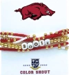 Color Shout Arkansas Lucky 7 Bracelet Set In Brown
