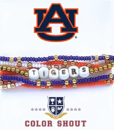 Color Shout Auburn Lucky 7 Bracelet Set In Gold