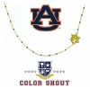 Color Shout Auburn University Side Necklace In Gold