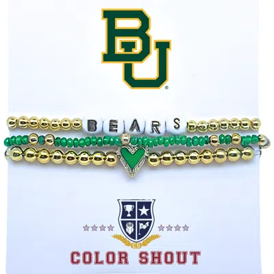 Color Shout Baylor University Love My College Bracelet Stack In Gray