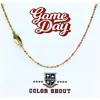 Color Shout Game Day Side Set Football Necklace With Enamel Beads In Brown
