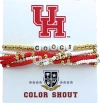 Color Shout Houston Lucky 7 Bracelet Set In Red