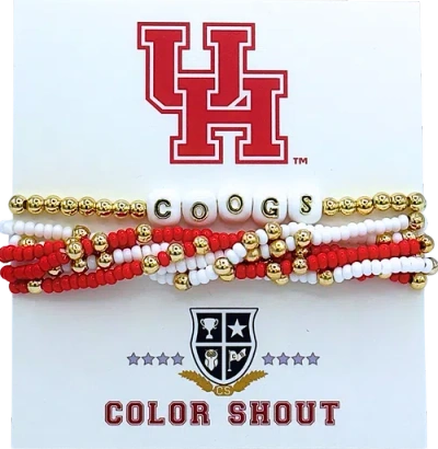 Color Shout Houston Lucky 7 Bracelet Set In Gold