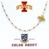 Color Shout Iowa State University Side Necklace In Gold