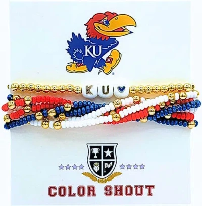 Color Shout Kansas Lucky 7 Bracelet Set In Gold