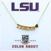 Color Shout Louisiana State University Gold Heart Necklace In Gold